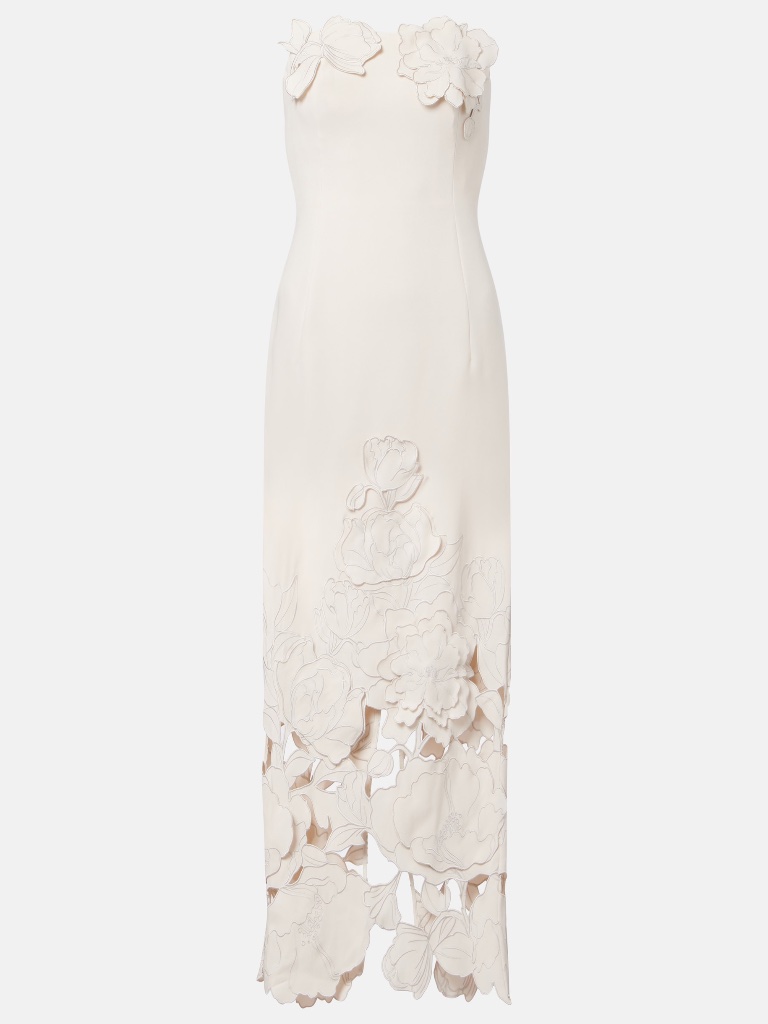 Leo Lin Rayna Appliqu Bustier Maxi Dress - 4